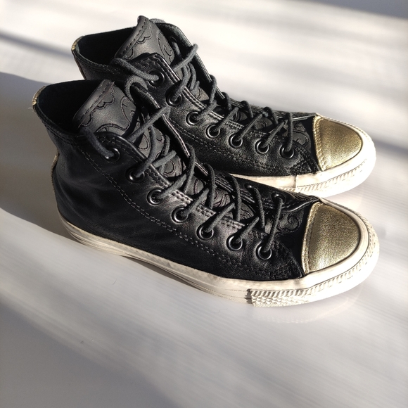 Converse Leather Lambskin High Tops Rare Chinese New Year Edition Sz 6 - Picture 3 of 11